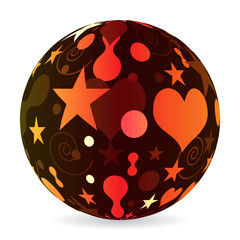 abstract multicolor ball