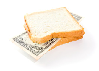 That you can place in a sandwich - your money.