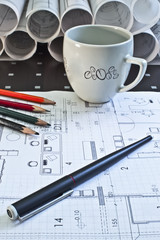 architectural rolls and plans