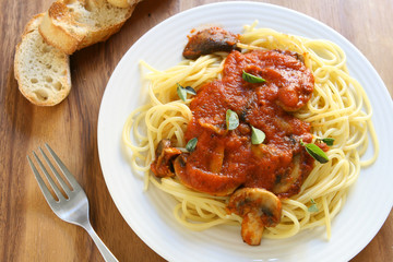 Spaghetti with Mushrooms