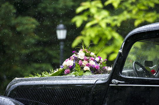 Hochzeitstag-Auto