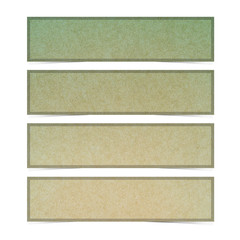 Obraz premium Label recycled paper craft for make note stick