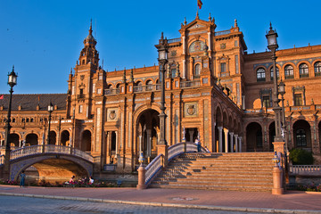 Obraz premium Bridge in Plaza de Espana, Seville
