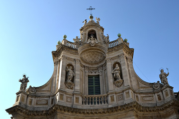 Fototapeta na wymiar Barokowy kościół Katania