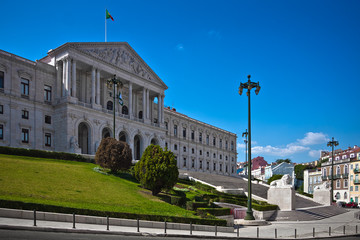 Fototapeta na wymiar Sao Bento Palace, siedziba parlamentu Portugalii, Portugalia