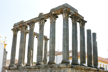Naklejka premium Roman temple of Diana, Evora, Alentejo, Portugal