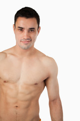 Fototapeta premium Sporty young male topless