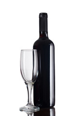Red wine glass