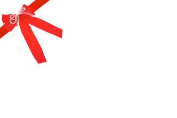 noeud de cadeau de noel ou anniversaire rouge