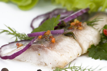 Herring isolated on white background