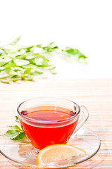 Hot lemon tea