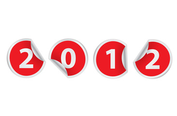 new year 2012 stickers