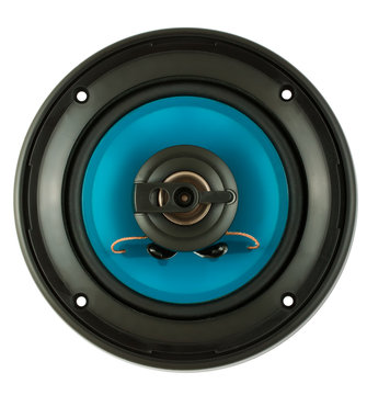 Blue Loudspeaker