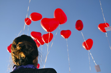 Luftballonherzen