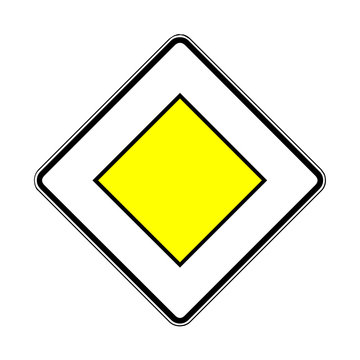 Verkehrsschild - 306 Vorfahrtstra&szlig;e