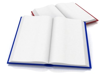 two open book