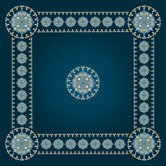 vector square eastern pattern