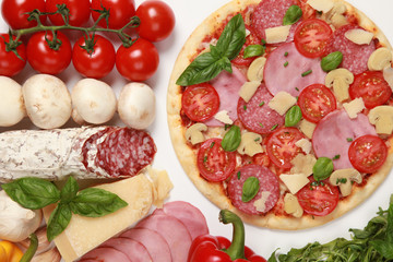 Zutaten für Pizza Speciale