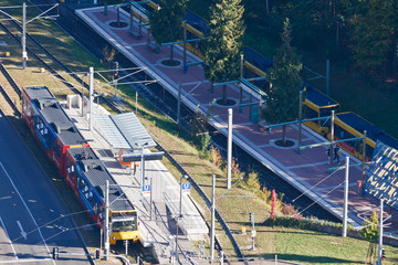 U-Bahn - Straßenbahnhaltestelle Ruhbank in Stuttgart