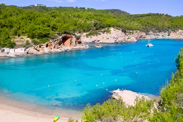 Obraz premium Ibiza, Port de San Miquel, plaża San Miguel