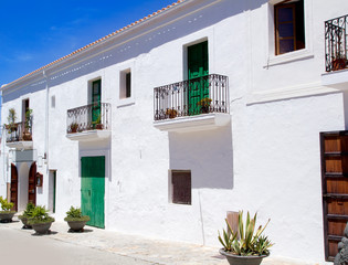 Fototapeta na wymiar Ibiza Sant Joan Labritja San Juan białe domy