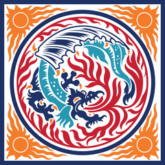 Dragon Fire Element Symbol