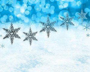 Christmas snow scene