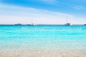 Obraz premium Ibiza Ses Salines south turquoise beach