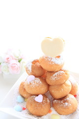 Puff cream for Valentine and Wedding image