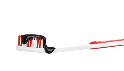 Toothbrush with chocolate sauce