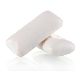 Chewing gum isolated on white