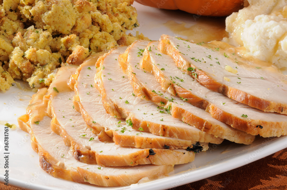 Canvas Prints sliced turkey