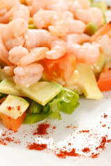 salad with shrimps