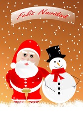 Postal de feliz navidad