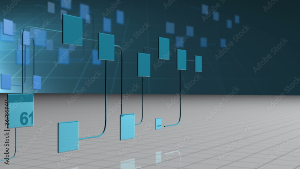 Poster Digital network against a grid