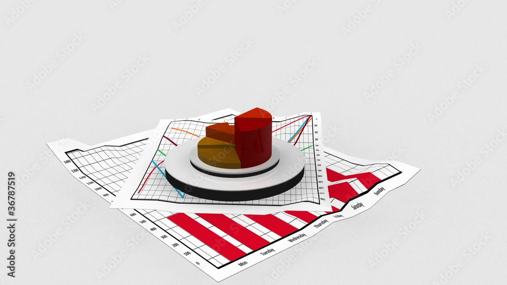 Poster animated colored graph