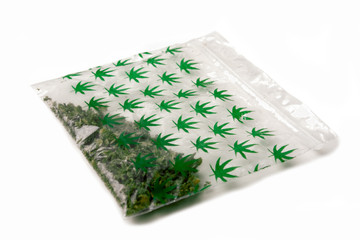 Small bag of cannabis