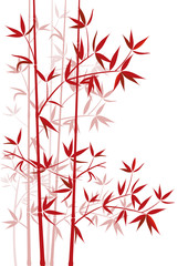 Naklejka premium Bambus rot