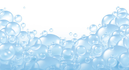 Fototapeta na wymiar Bubbles foaming bath suds
