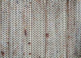 rusty perforated sheet