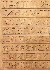 Photo sur Plexiglas Egypte Hieroglyphics