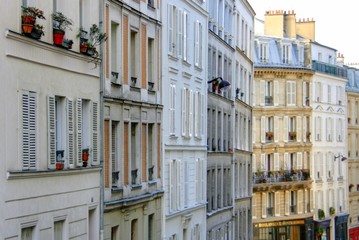 Naklejka premium ulica Paryża