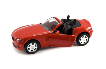 model of red car