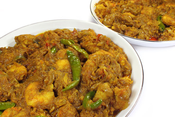 Spicy shrimp curry