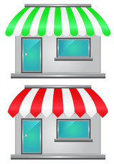 Two storefront icon