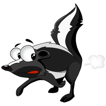 recommend clip art: Cartoon Character Skunk