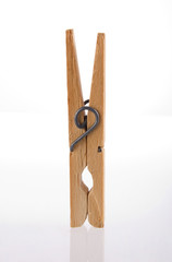 Clothes peg isolated with clipping path