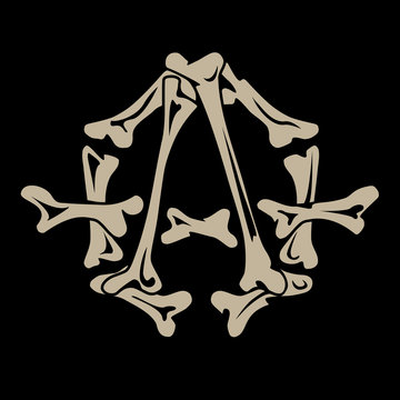 anarchy symbol bones