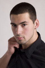 Fototapeta premium man with piercing