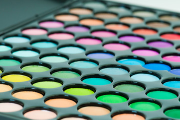 Fototapeta premium multicolored eye shadows